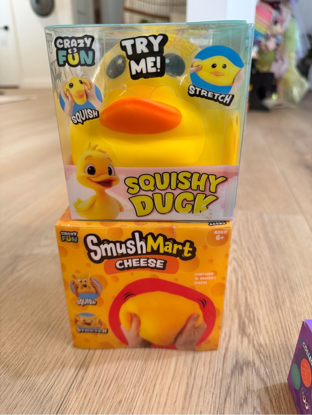 Smushymart viral cheese Squishy or Duck Kids Toy - Yellow